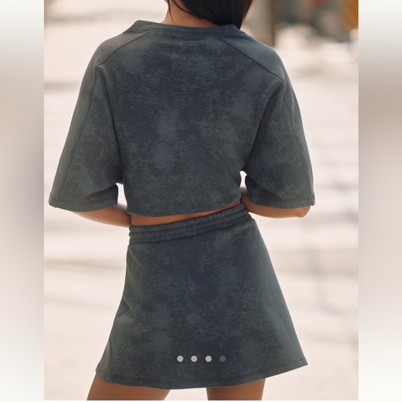 Daily Practice Anthropologie Pull-On Washed Mini Skirt Women Size XL - Picture 5 of 6